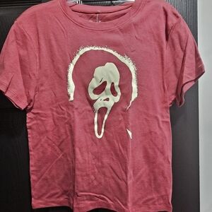 Bioworld Maroon Ghost Face T-Shirt